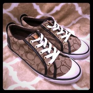 Authentic Coach Logo Tennis Shoes